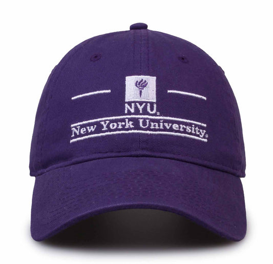 NYU Violets NCAA Adult Bar Hat - Purple