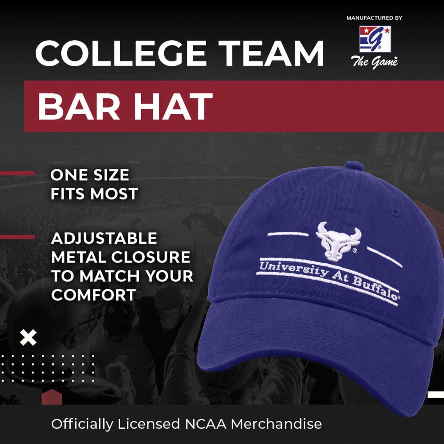 Buffalo Bulls NCAA Adult Bar Hat - Royal