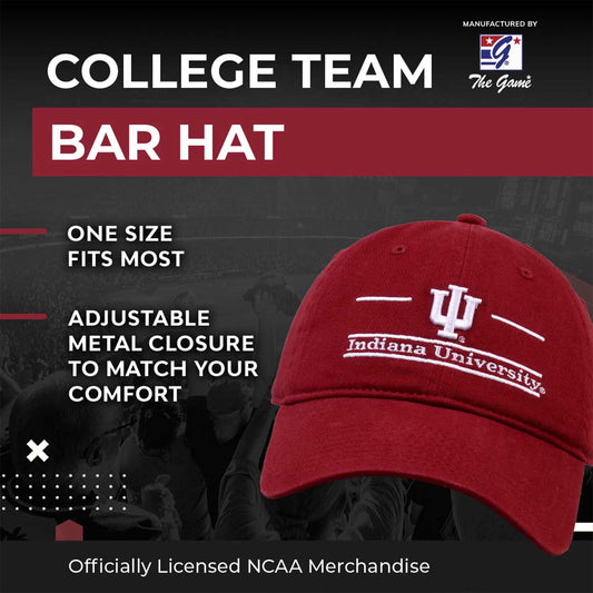 Indiana Hoosiers NCAA Adult Bar Hat - Cardinal