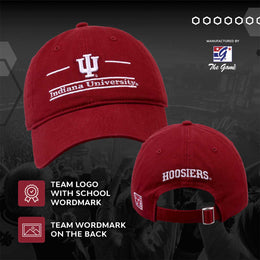 Indiana Hoosiers NCAA Adult Bar Hat - Cardinal