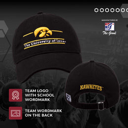 Iowa Hawkeyes NCAA Adult Bar Hat - Black
