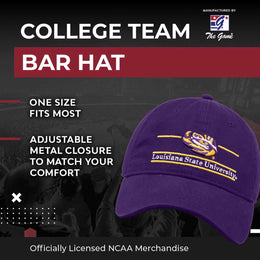 LSU Tigers NCAA Adult Bar Hat - Purple