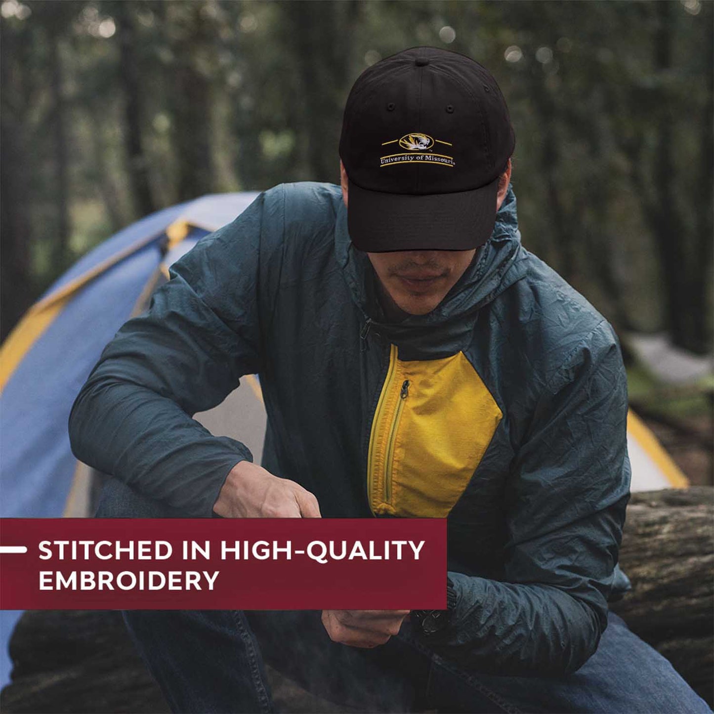 Missouri Tigers NCAA Adult Bar Hat - Black