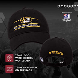 Missouri Tigers NCAA Adult Bar Hat - Black