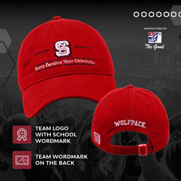 NC State Wolfpack NCAA Adult Bar Hat - Red
