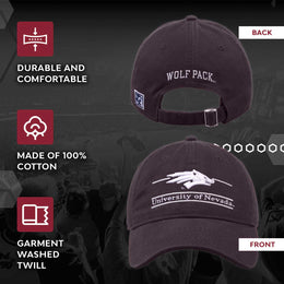 Nevada Wolf Pack NCAA Adult Bar Hat - Navy