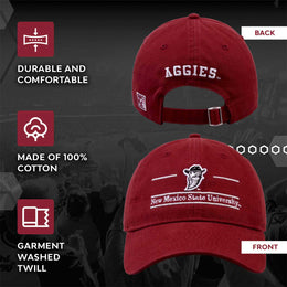 New Mexico State Aggies NCAA Adult Bar Hat - Maroon