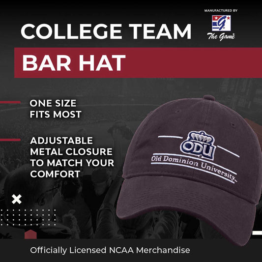 Old Dominion Monarchs NCAA Adult Bar Hat - Black