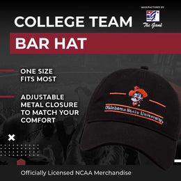 Oklahoma State Cowboys NCAA Adult Bar Hat - Black