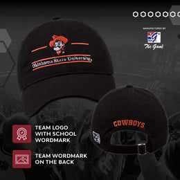 Oklahoma State Cowboys NCAA Adult Bar Hat - Black