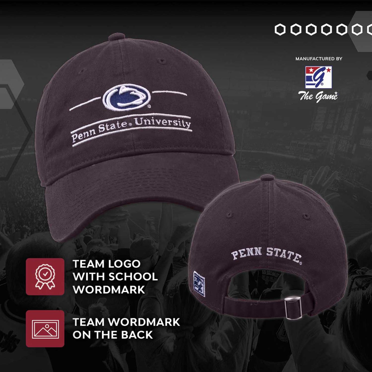 Penn State Nittany Lions NCAA Adult Bar Hat - Navy