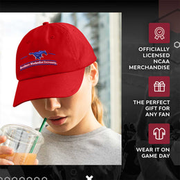 SMU Mustangs NCAA Adult Bar Hat - Red