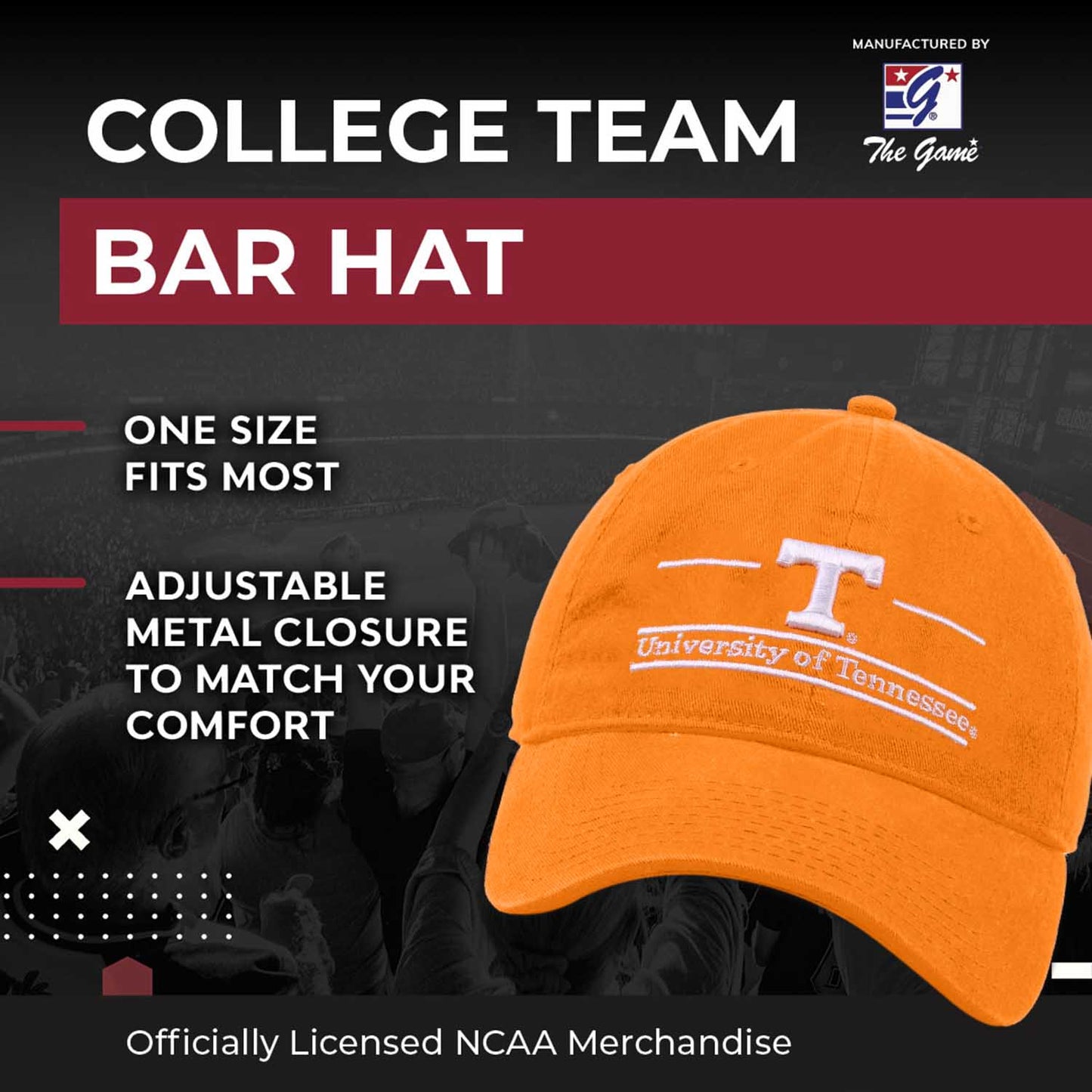 Tennessee Volunteers NCAA Adult Bar Hat - Orange