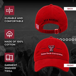 Texas Tech Red Raiders NCAA Adult Bar Hat - Red