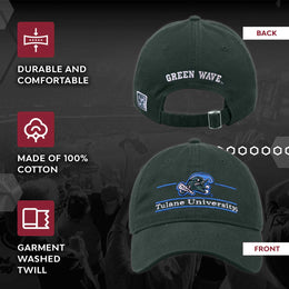 Tulane Green Wave NCAA Adult Bar Hat - Green