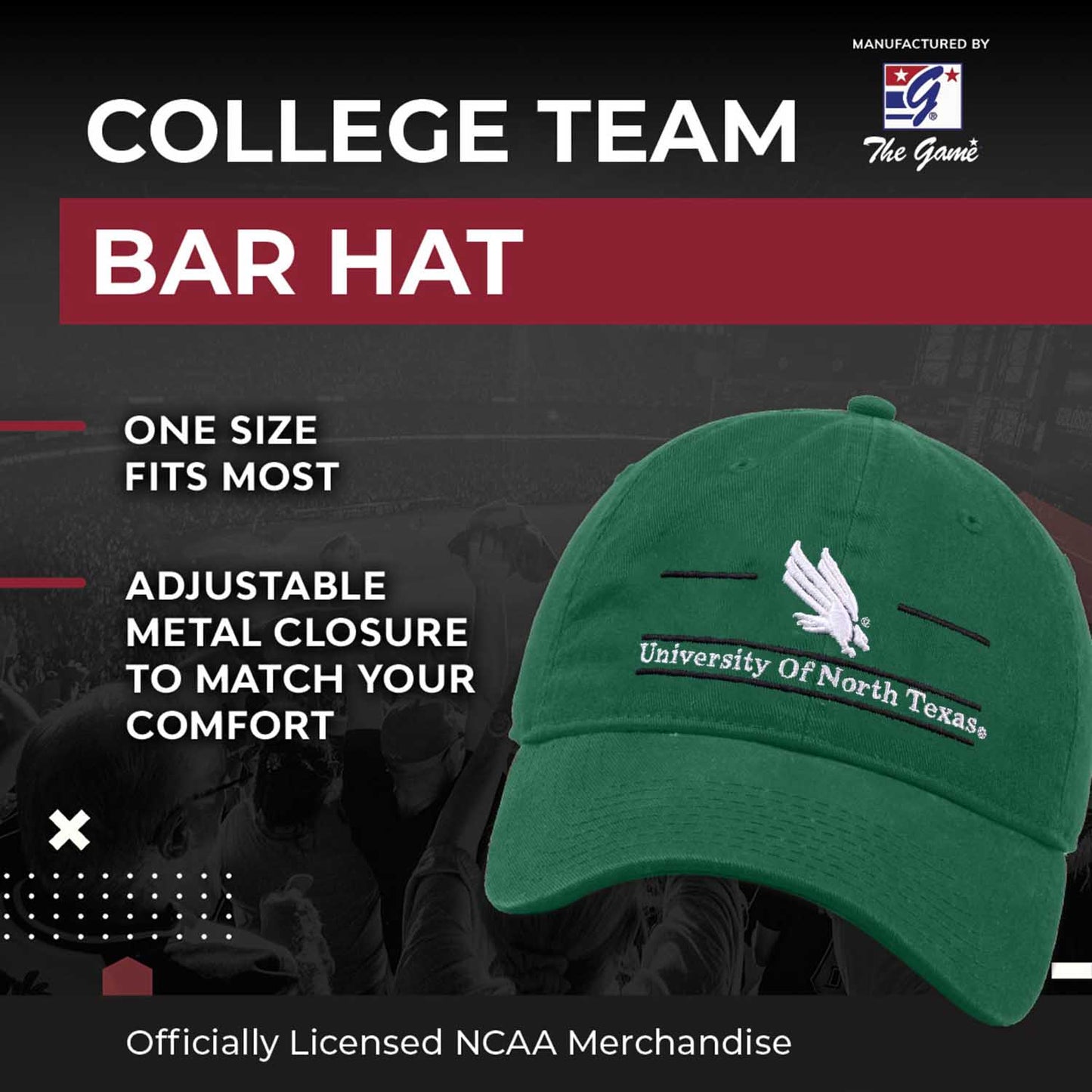 North Texas Mean Green NCAA Adult Bar Hat - Green