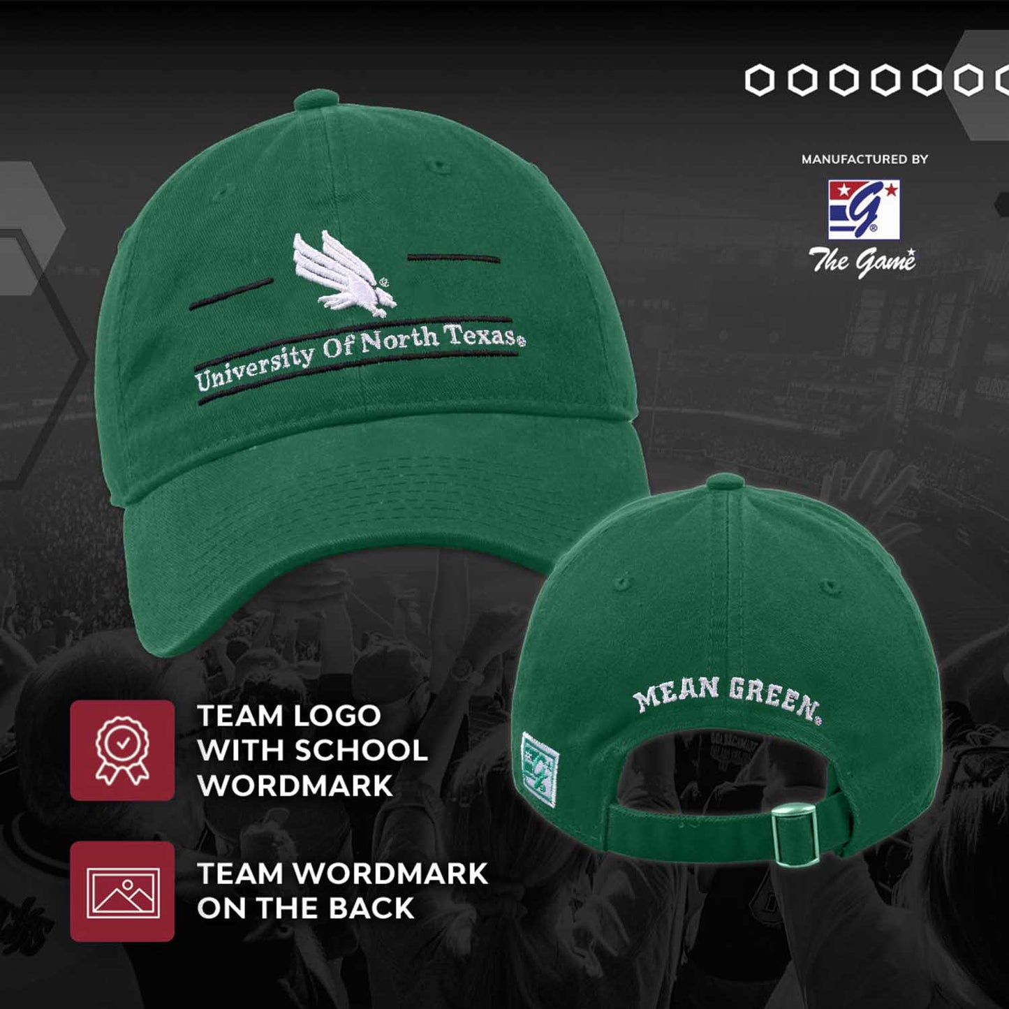 North Texas Mean Green NCAA Adult Bar Hat - Green