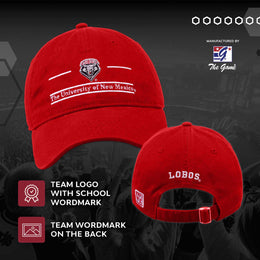 New Mexico Lobos NCAA Adult Bar Hat - Red
