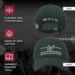 USF Bulls NCAA Adult Bar Hat - Green