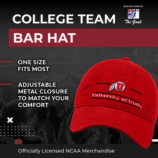 Utah Utes NCAA Adult Bar Hat - Red