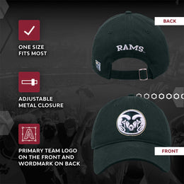 Colorado State Rams NCAA Adult Relaxed Fit Logo Hat - Green