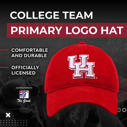 Houston Cougars NCAA Adult Relaxed Fit Logo Hat - Red