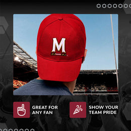 Maryland Terrapins NCAA Adult Relaxed Fit Logo Hat - Red