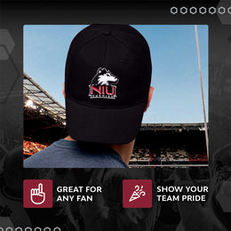 Northern Illinois Huskies NCAA Adult Relaxed Fit Logo Hat - Black