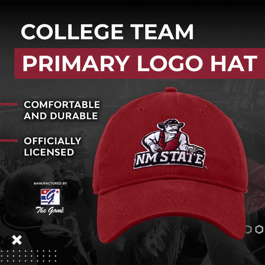 New Mexico State Aggies NCAA Adult Relaxed Fit Logo Hat - Maroon