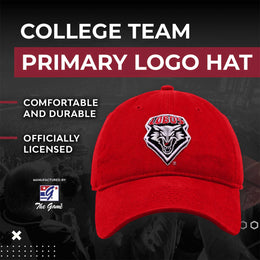 New Mexico Lobos NCAA Adult Relaxed Fit Logo Hat - Red