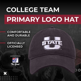 Utah State Aggies NCAA Adult Relaxed Fit Logo Hat - Navy