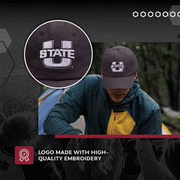 Utah State Aggies NCAA Adult Relaxed Fit Logo Hat - Navy