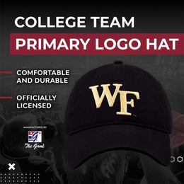 Wake Forest Demon Deacons NCAA Adult Relaxed Fit Logo Hat - Black