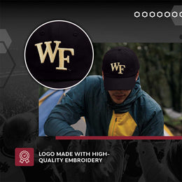 Wake Forest Demon Deacons NCAA Adult Relaxed Fit Logo Hat - Black