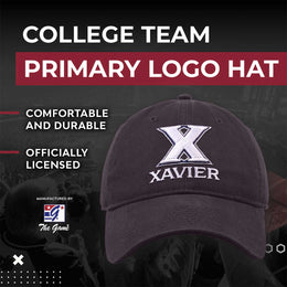 Xavier Musketeers NCAA Adult Relaxed Fit Logo Hat - Navy