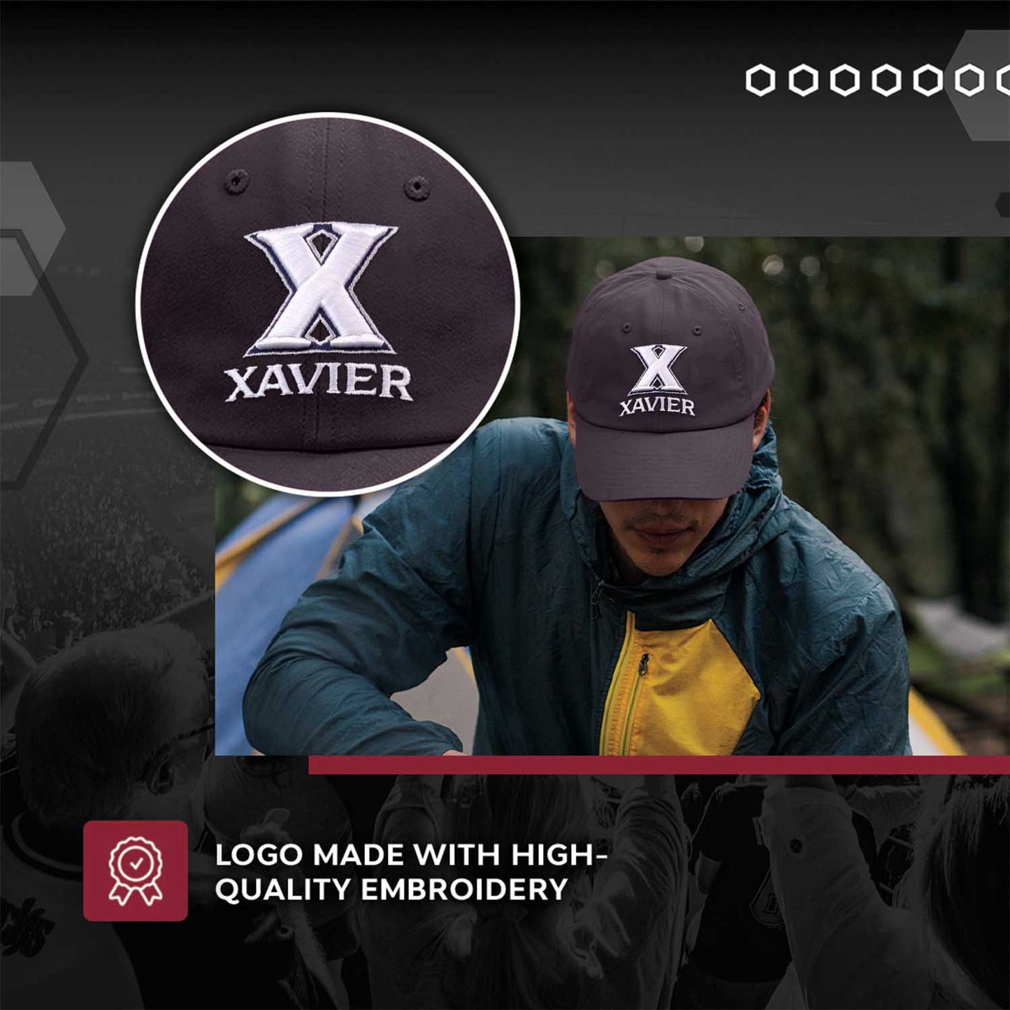 Xavier Musketeers NCAA Adult Relaxed Fit Logo Hat - Navy