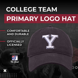 Yale Bulldogs NCAA Adult Relaxed Fit Logo Hat - Navy