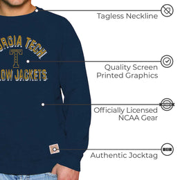 Georgia Tech Yellowjackets Adult University Crewneck - Navy