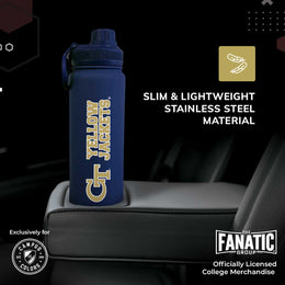 Georgia Tech Yellowjackets NCAA Stainless Steel Water Bottle - Navy