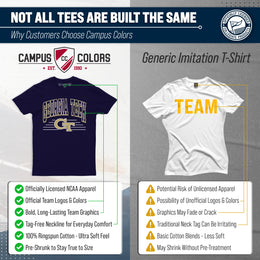 Georgia Tech Yellowjackets NCAA Adult Unisex Overtime Classics T-Shirt - Navy