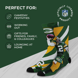 Green Bay Packers NFL Adult Player Stripe Sock - Green #12