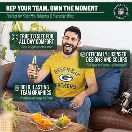 Green Bay Packers NFL Adult Gameday T-Shirt - Gold