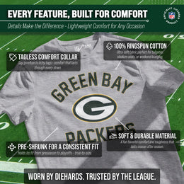 Green Bay Packers NFL Adult Gameday T-Shirt - Gray