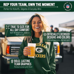 Green Bay Packers NFL Adult Gameday Football Crewneck Sweatshirt - Forest Green