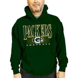 Green Bay Packers NFL Adult Unisex Overtime Blueprint Soft Fleece Hooded Sweatshirt - Forest Green