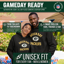 Green Bay Packers NFL Adult Gameday Hooded Sweatshirt - Black