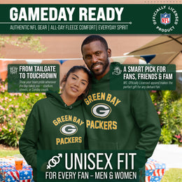 Green Bay Packers NFL Adult Gameday Hooded Sweatshirt - Forest Green