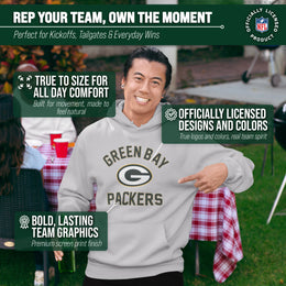 Green Bay Packers NFL Adult Gameday Hooded Sweatshirt - Gray