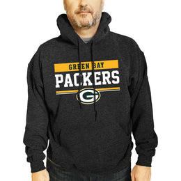 Green Bay Packers NFL Adult Gameday Charcoal Hooded Sweatshirt - Charcoal