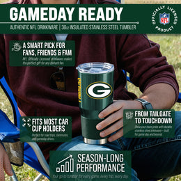 Green Bay Packers NFL 30oz Gameday Stainless Steel Tumbler - Hunter Green